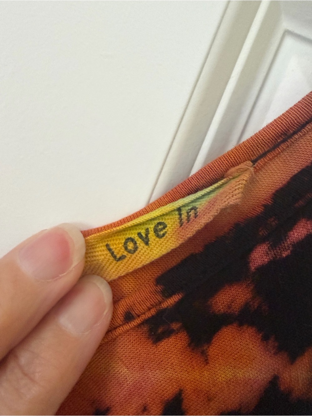 Love In Orange, Yellow & Black Tie-Dye jumper - Picture 2 of 2